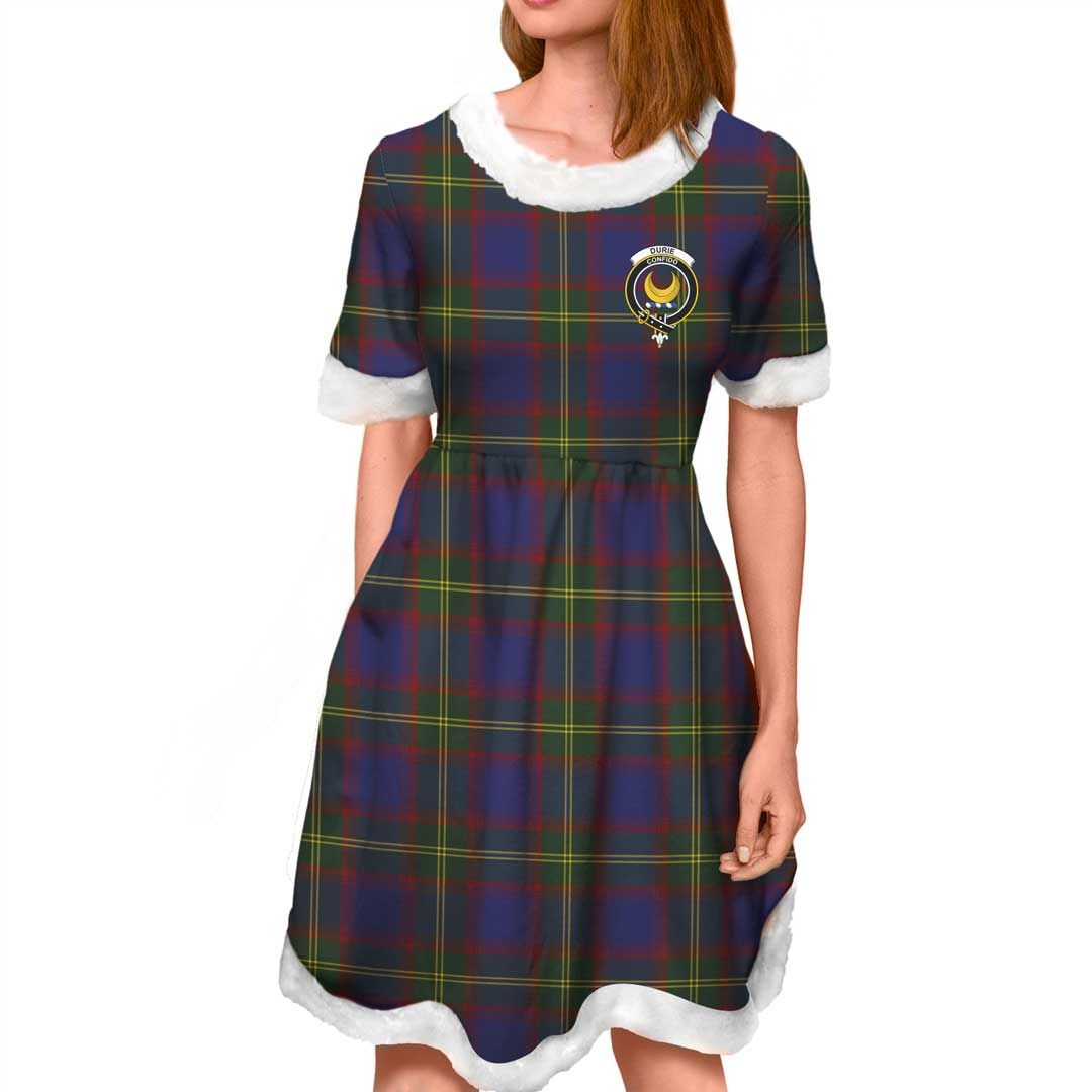 Durie Clan Tartan Crest Christmas Dress