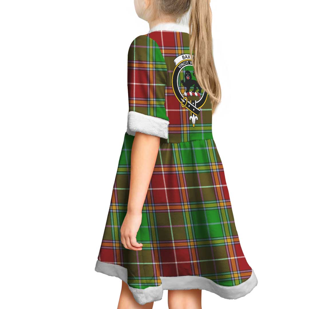 Baxter Clan Tartan Crest Christmas Dress