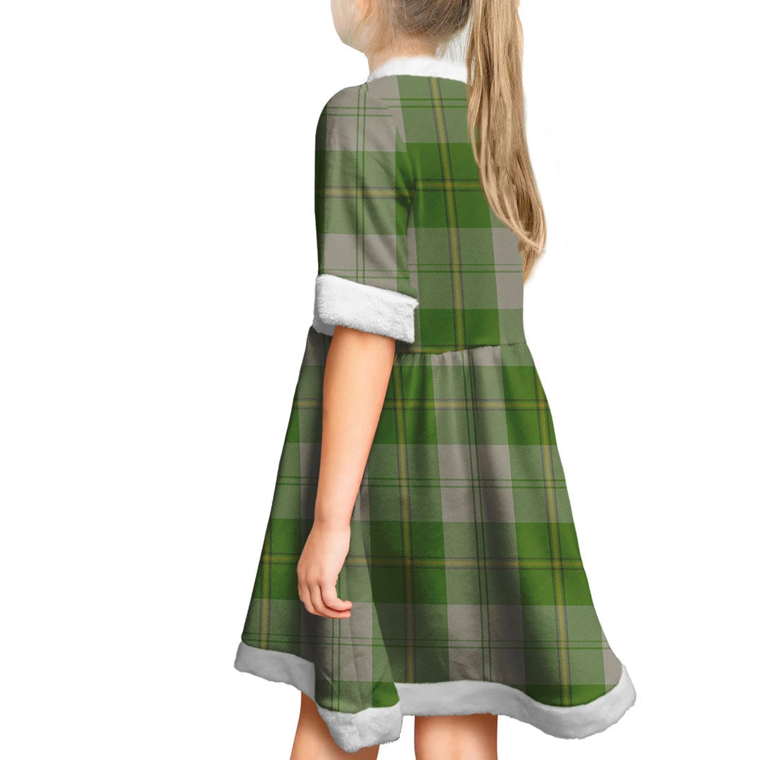 Cunningham Dress Green Dancers Tartan Classic Christmas Dress