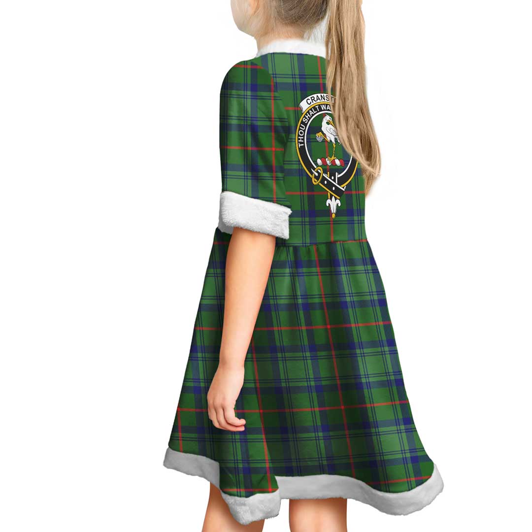 Cranstoun Clan Tartan Crest Christmas Dress