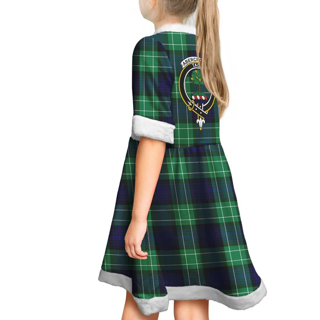 Abercrombie Clan Tartan Crest Christmas Dress