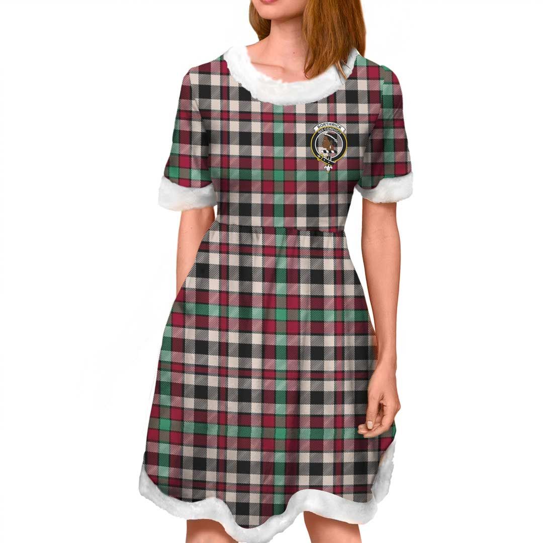 Borthwick Dress Ancient Clan Tartan Crest Christmas Dress