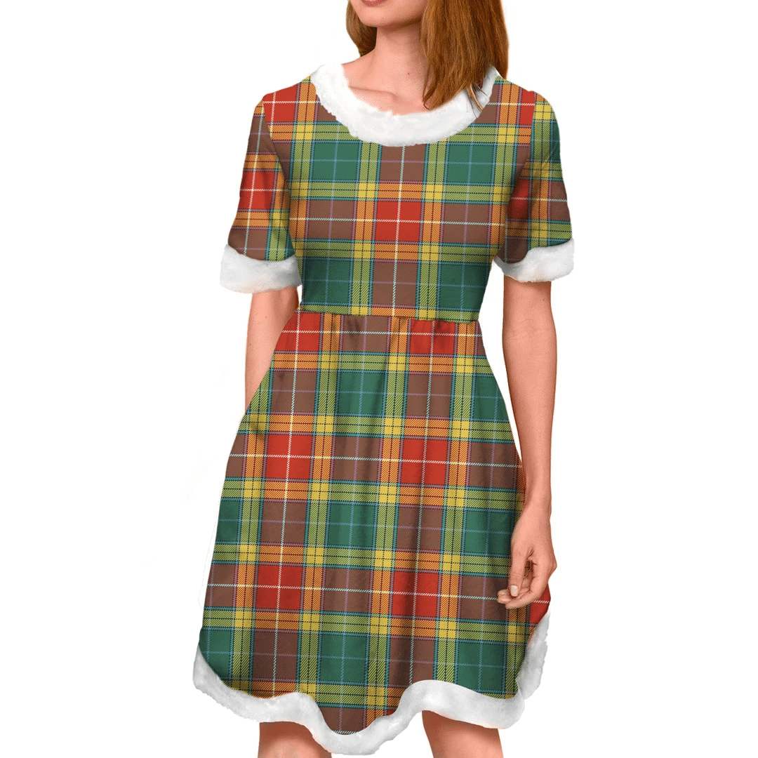 Buchanan Old Sett Tartan Classic Christmas Dress