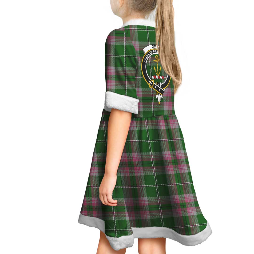 Gray Clan Tartan Crest Christmas Dress