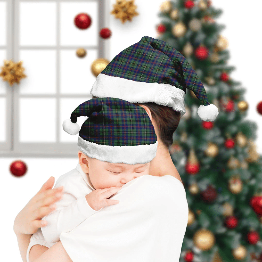 Christmas Hat - Wood Modern Tartan Christmas Hat