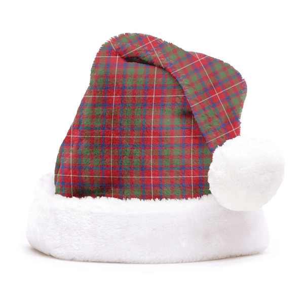 Christmas Hat - Shaw Red Modern Tartan Christmas Hat