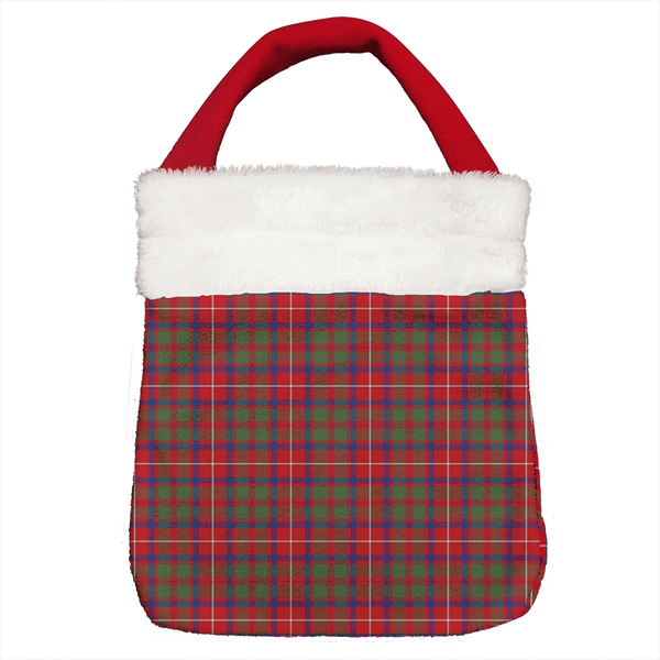 Shaw Red Modern Tartan Classic Christmas Gift Bag