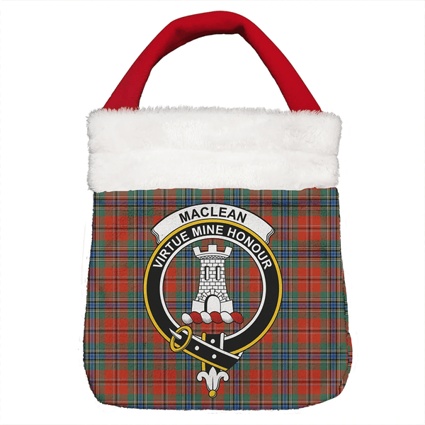 MacLean of Duart Ancient Tartan Classic Crest Christmas Gift Bag