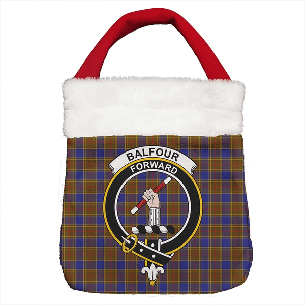 Balfour Modern Tartan Classic Crest Christmas Gift Bag