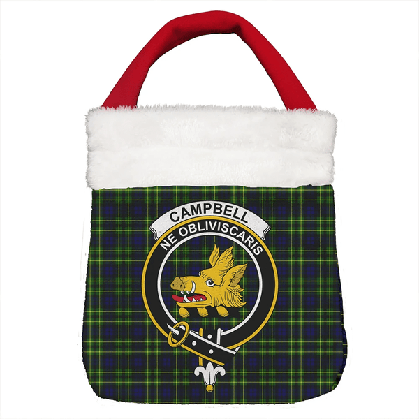 Campbell of Breadalbane Modern Tartan Classic Crest Christmas Gift Bag