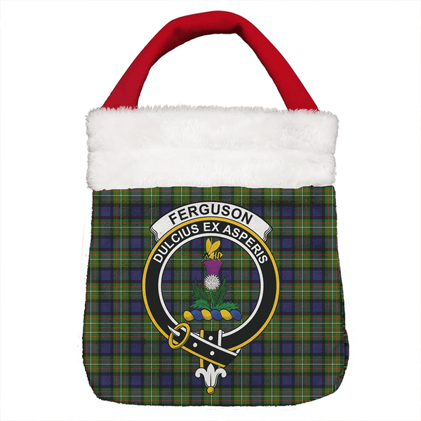 Fergusson Modern Tartan Classic Crest Christmas Gift Bag