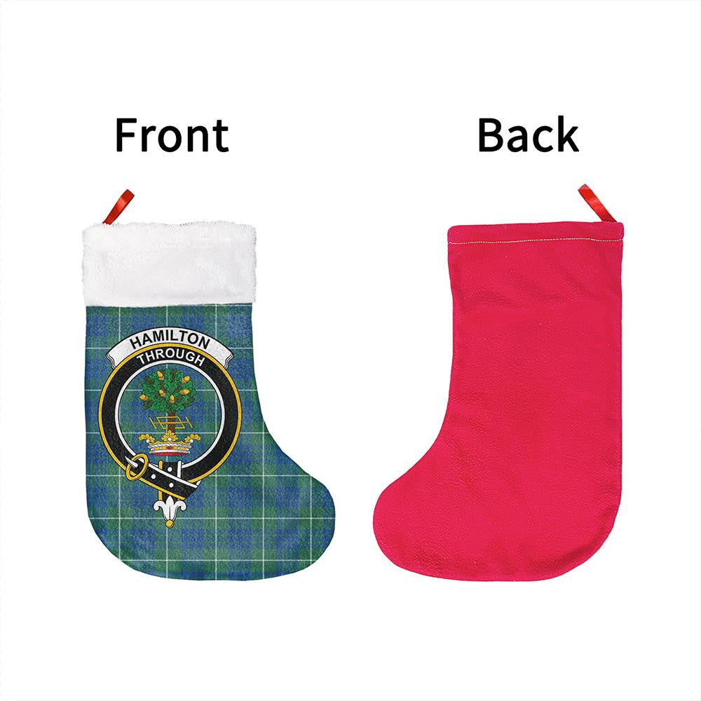 Hamilton Hunting Ancient Tartan Classic Crest Christmas Sock