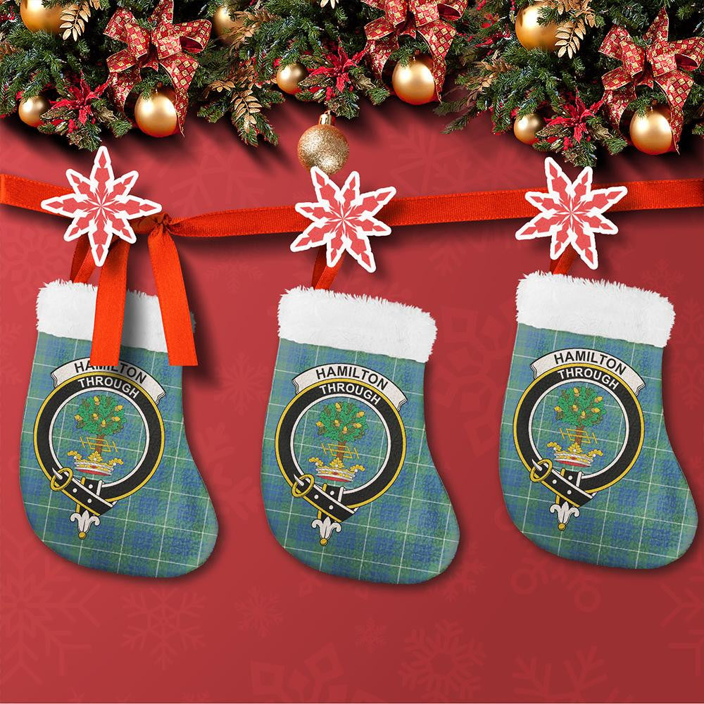 Hamilton Hunting Ancient Tartan Classic Crest Christmas Sock