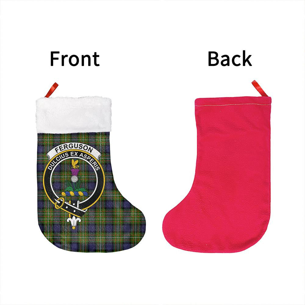 Fergusson Modern Tartan Classic Crest Christmas Sock