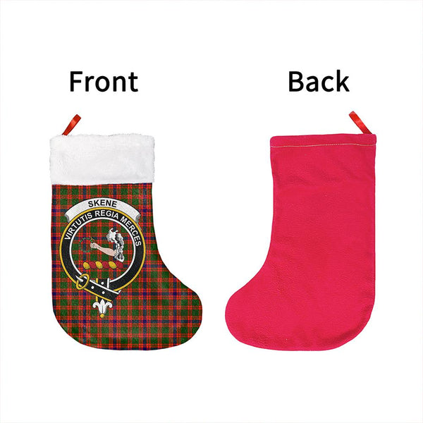 Skene Modern Tartan Classic Crest Christmas Sock