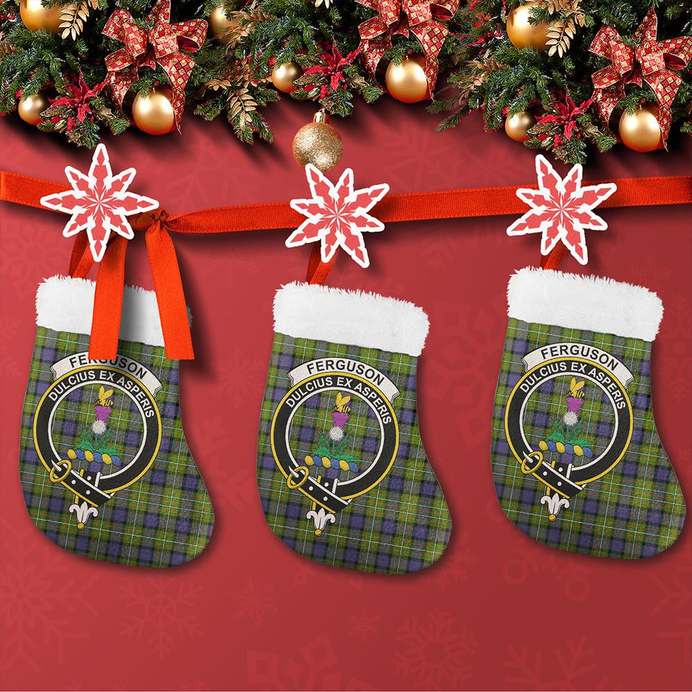 Fergusson Modern Tartan Classic Crest Christmas Sock