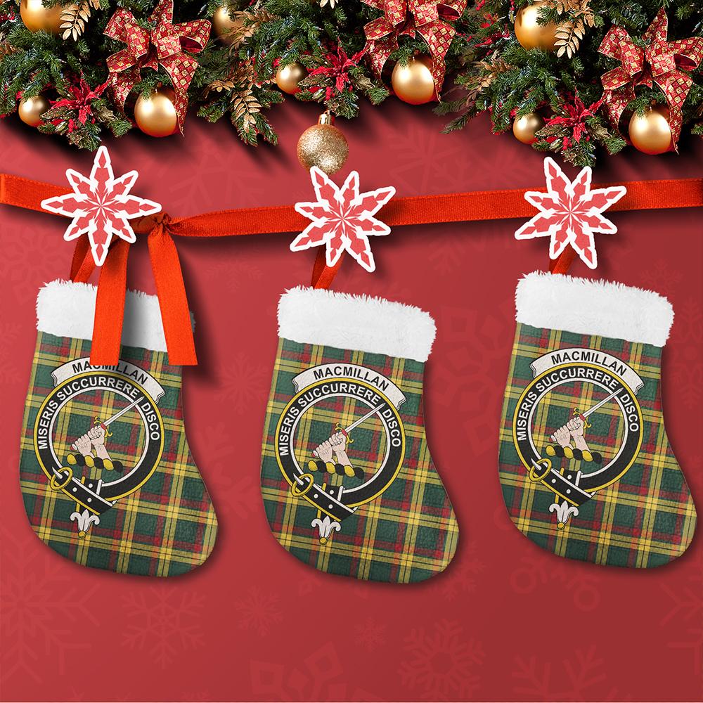 MacMillan Old Modern Tartan Classic Crest Christmas Sock