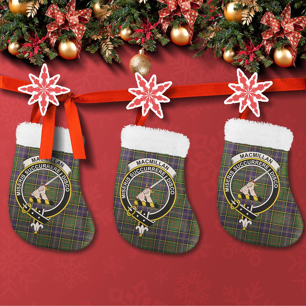 MacMillan Hunting Modern Tartan Classic Crest Christmas Sock