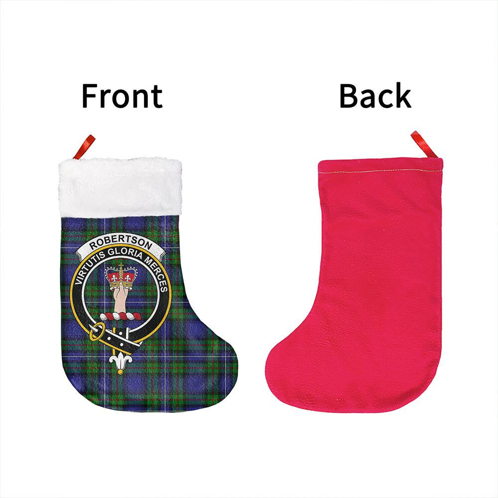 Robertson Hunting Modern Tartan Classic Crest Christmas Sock