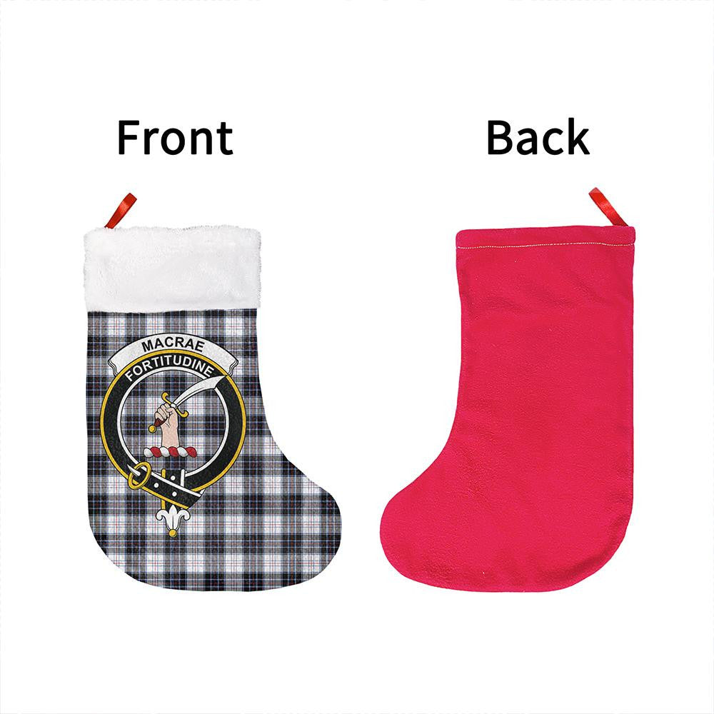 MacRae Dress Modern Tartan Classic Crest Christmas Sock