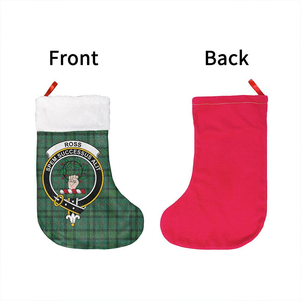 Ross Hunting Ancient Tartan Classic Crest Christmas Sock