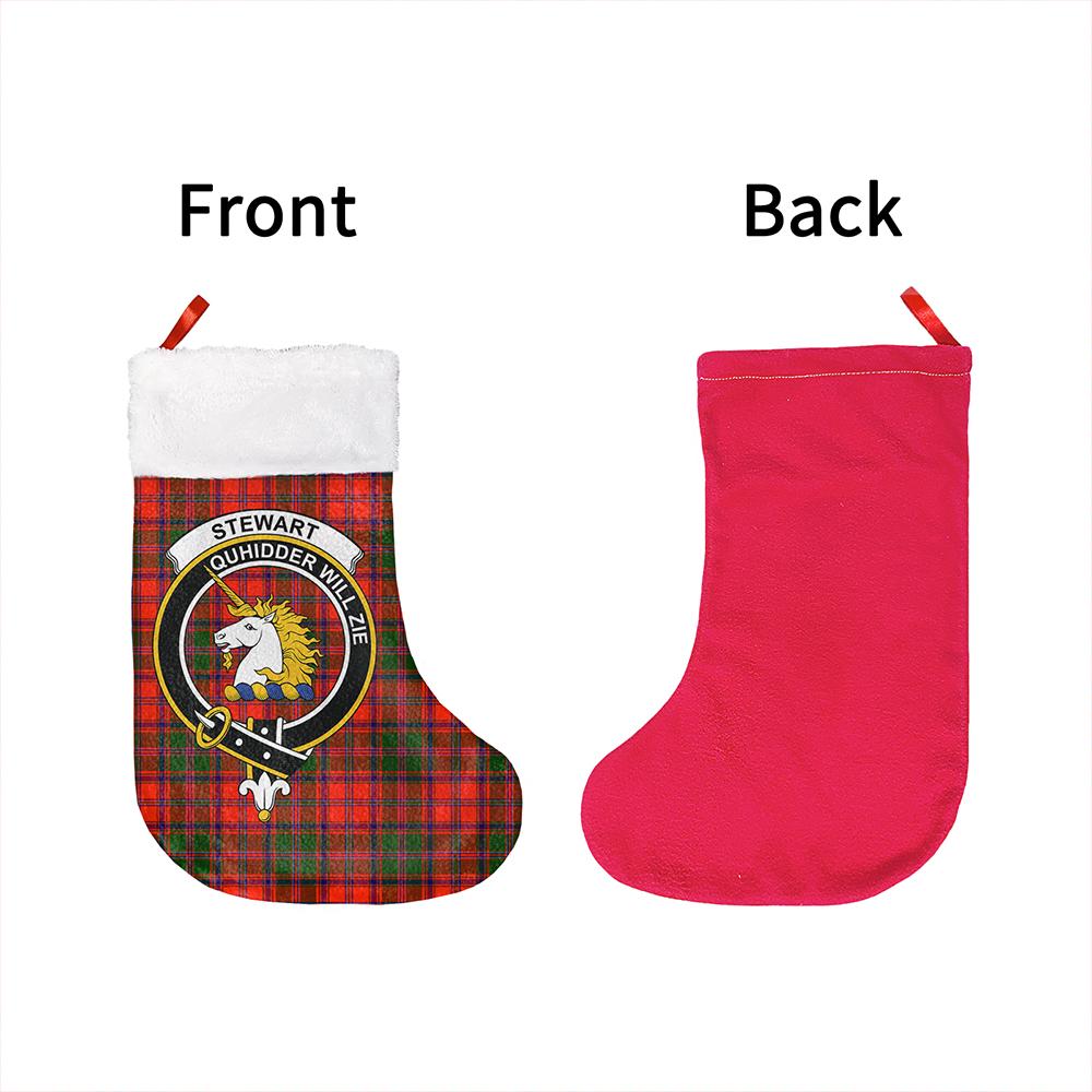 Stewart of Appin Modern Tartan Classic Crest Christmas Sock