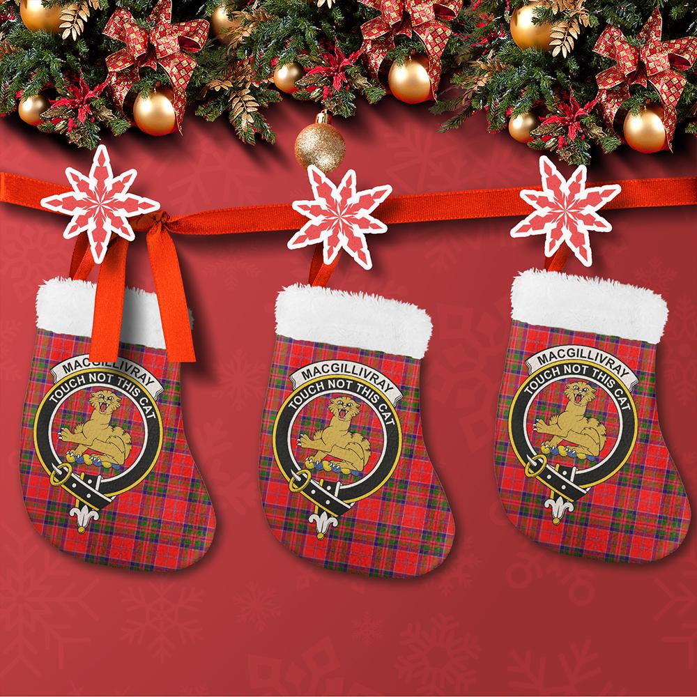 MacGillivray Modern Tartan Classic Crest Christmas Sock