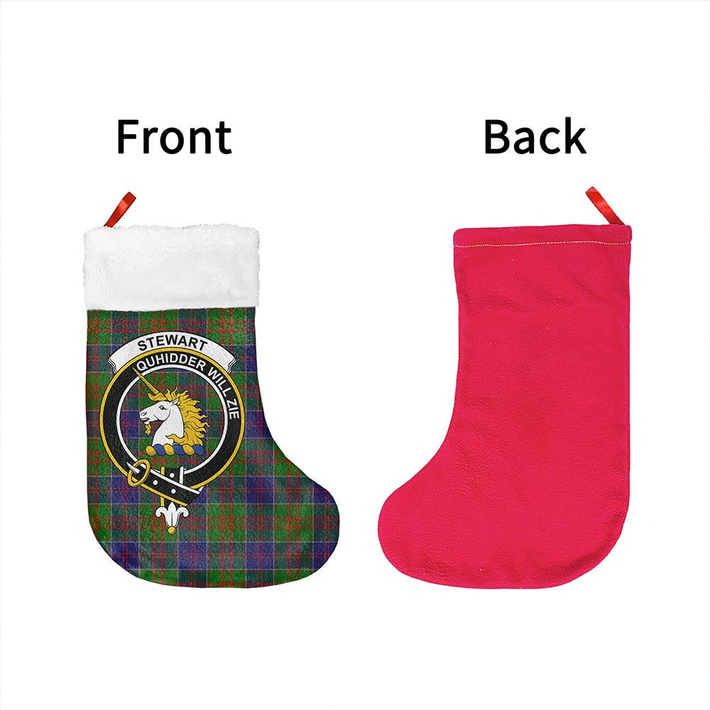 Stewart of Appin Hunting Modern Tartan Classic Crest Christmas Sock