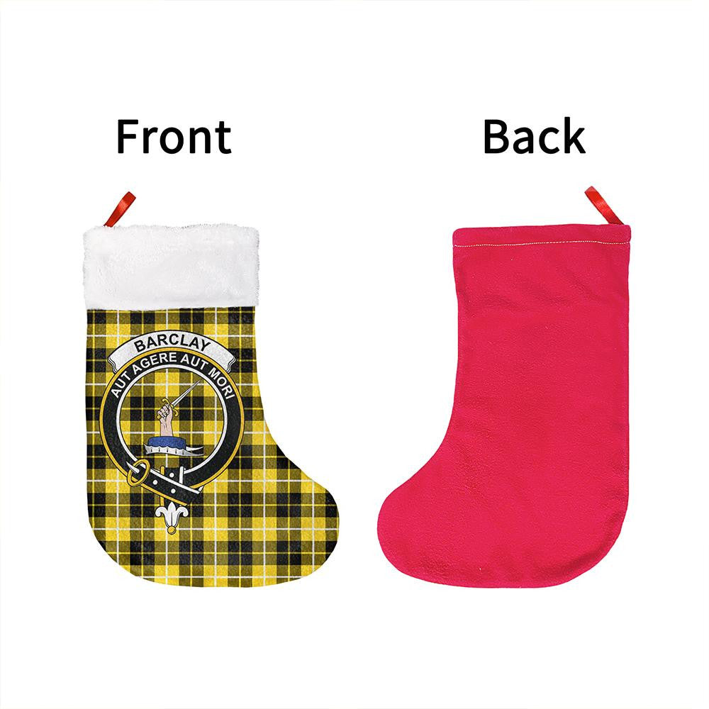 Barclay Dress Modern Tartan Classic Crest Christmas Sock