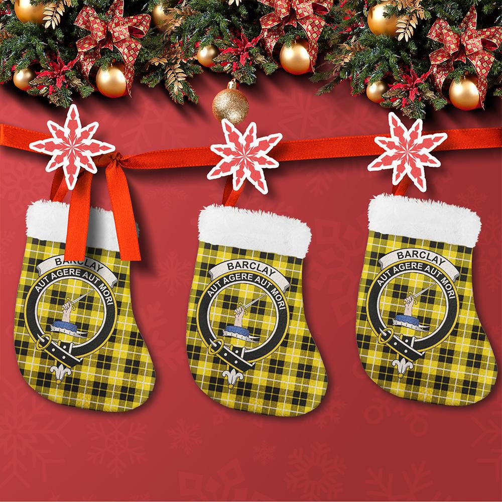 Barclay Dress Modern Tartan Classic Crest Christmas Sock