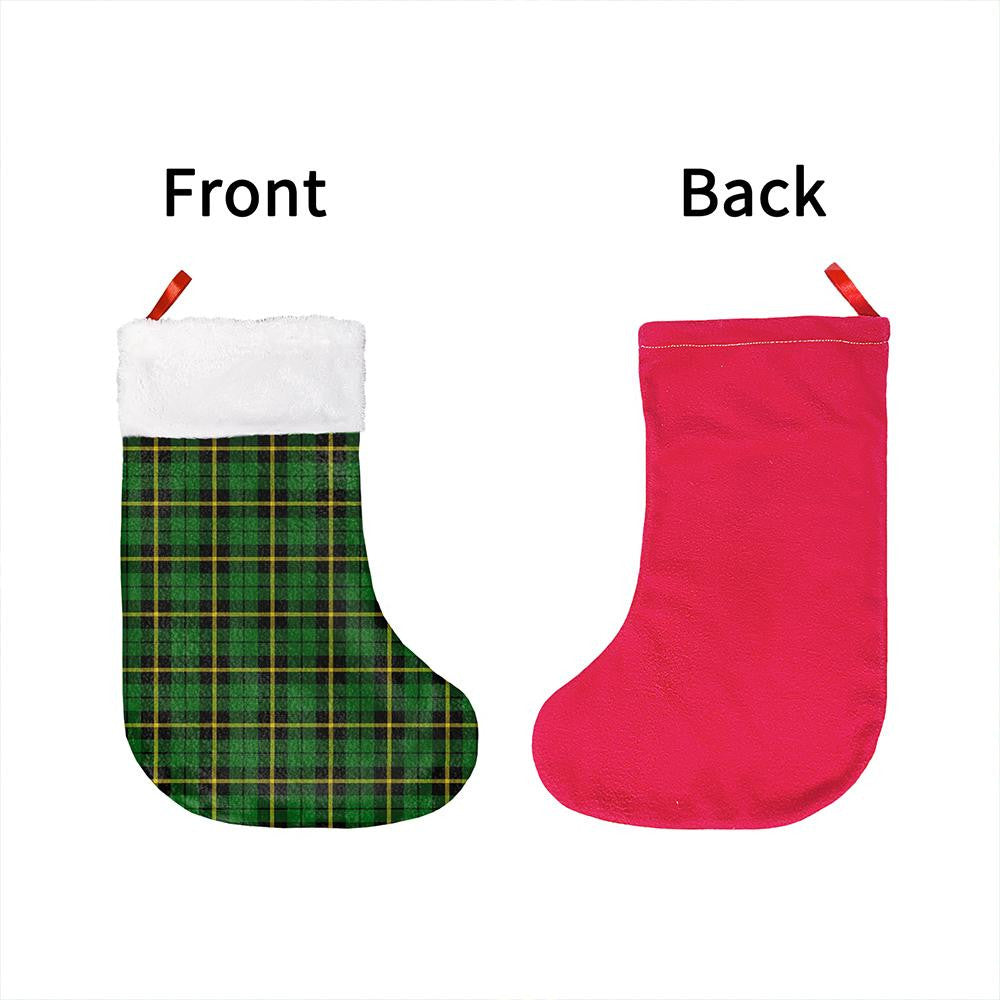 Wallace Hunting Green Tartan Classic Christmas Sock