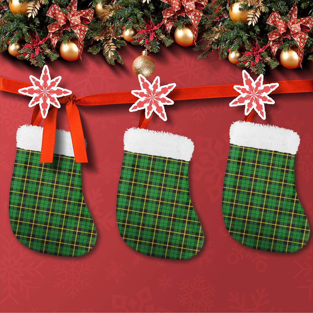 Wallace Hunting Green Tartan Classic Christmas Sock