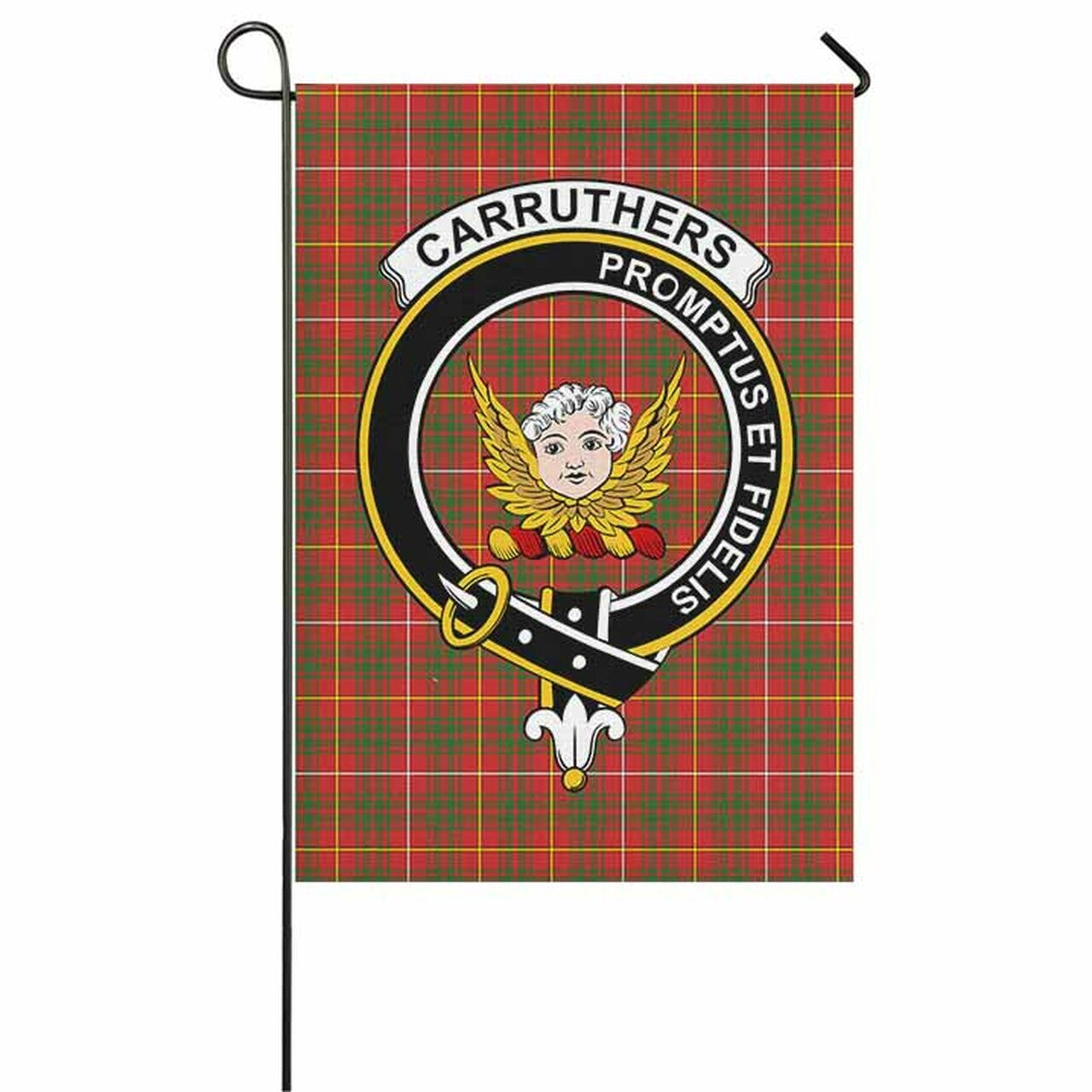 Carruthers Tartan Classic Crest Garden Flag