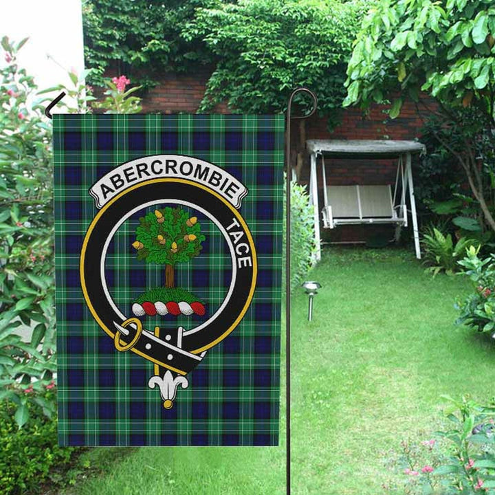 Abercrombie Tartan Classic Crest Garden Flag