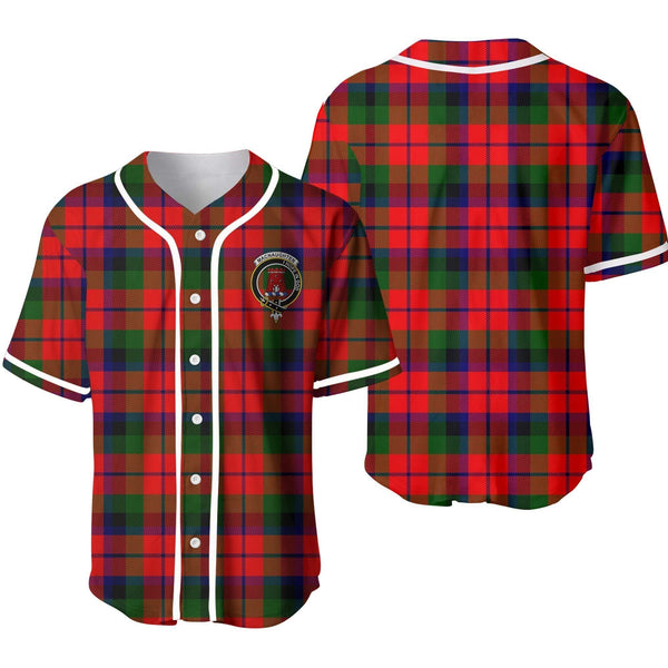 MacNaughten Tartan Crest Baseball Jersey