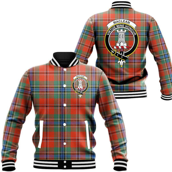 MacLean of Duart Ancient Tartan Crest Baseball Jacket