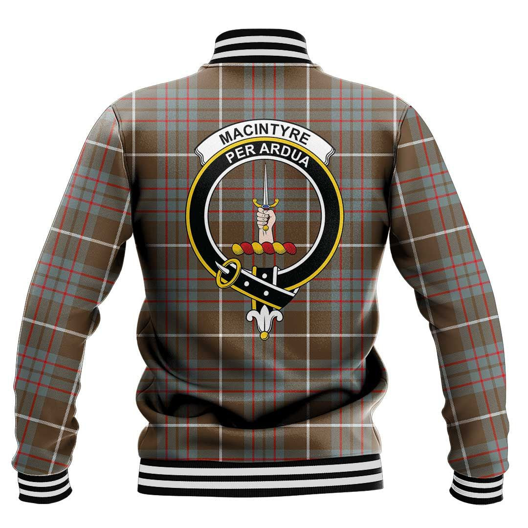 MacIntyre Hunting Weathered Tartan Crest Baseball Jacket