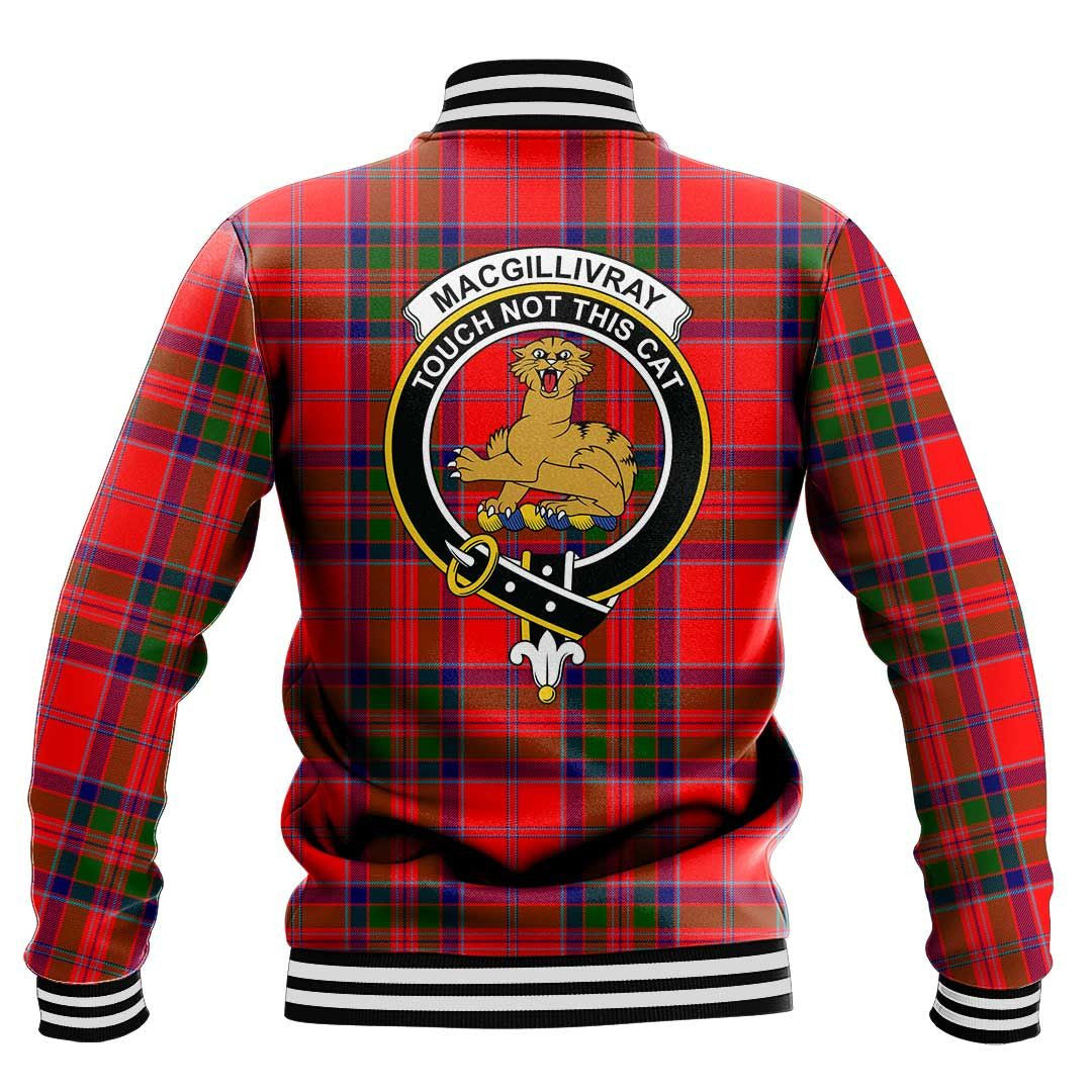 MacGillivray Modern Tartan Crest Baseball Jacket