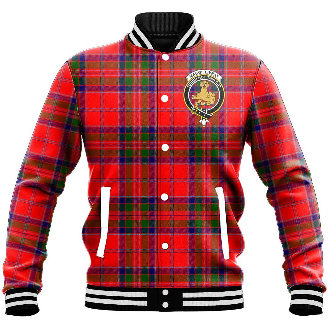 MacGillivray Modern Tartan Crest Baseball Jacket