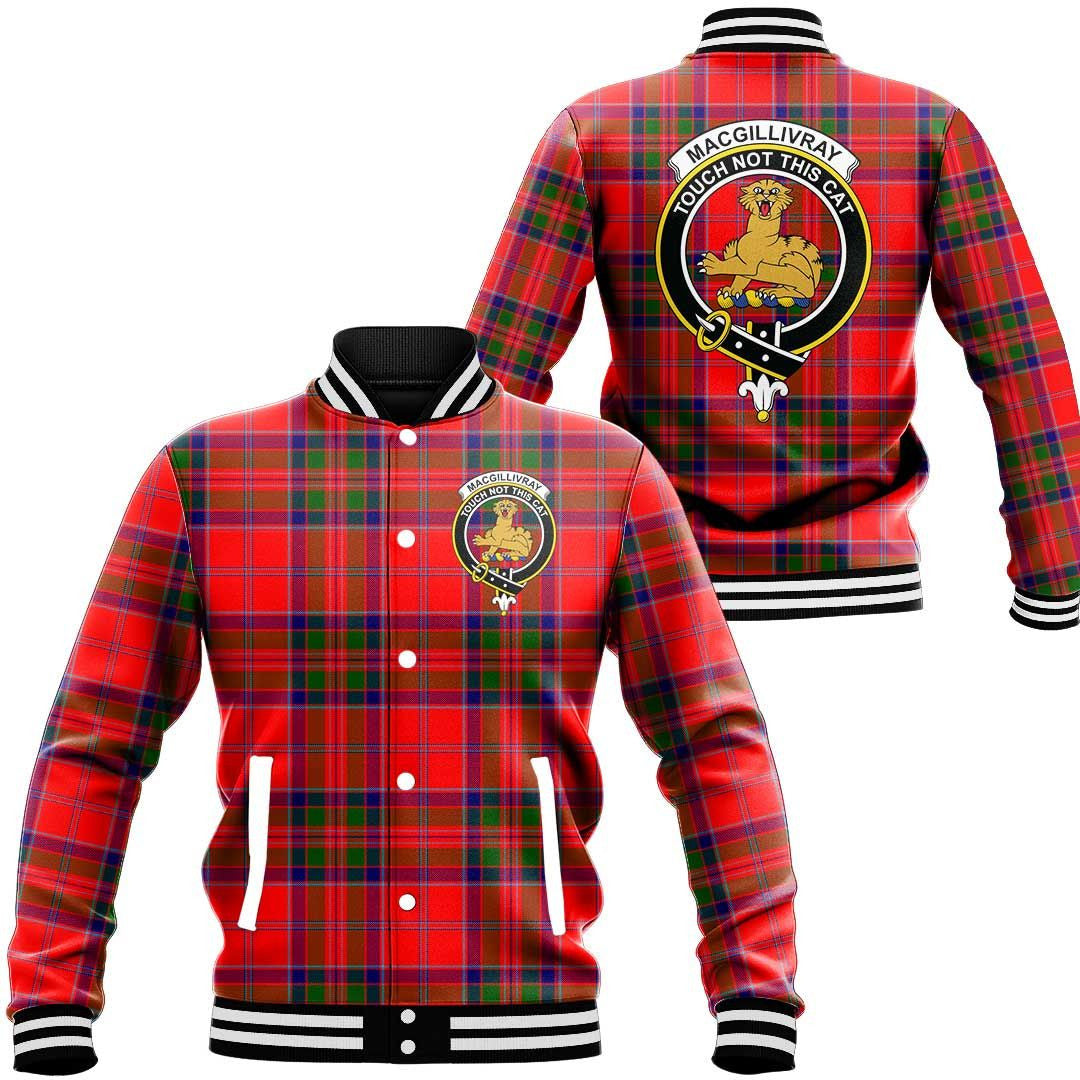 MacGillivray Modern Tartan Crest Baseball Jacket