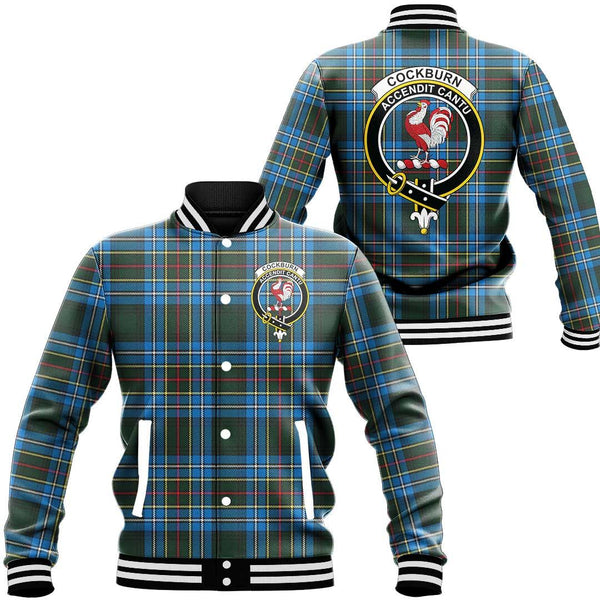 Cockburn Modern Tartan Crest Baseball Jacket