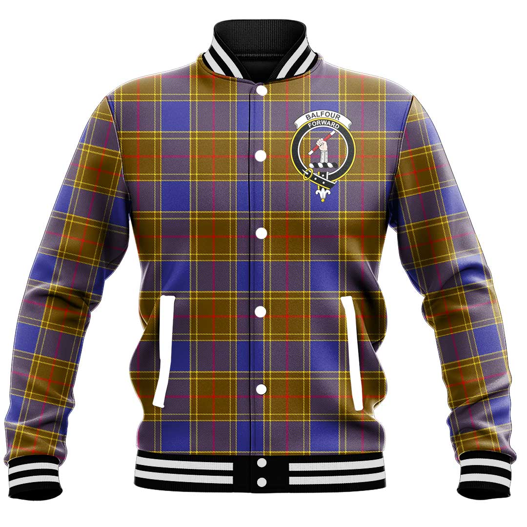 Balfour Modern Tartan Crest Baseball Jacket