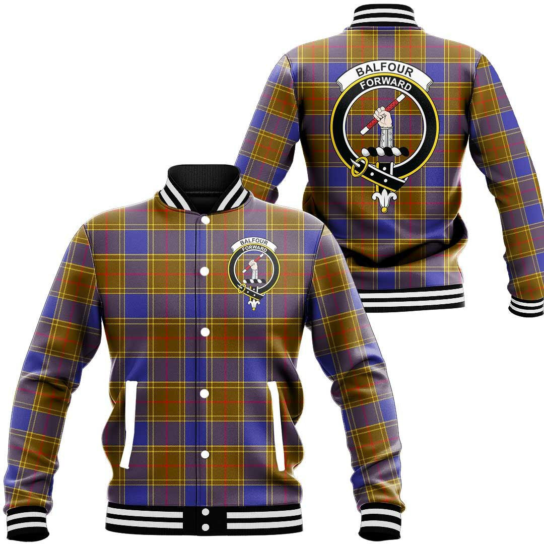 Balfour Modern Tartan Crest Baseball Jacket