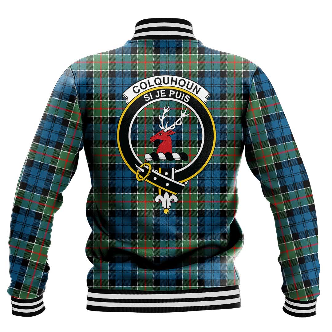 Colquhoun Ancient Tartan Crest Baseball Jacket