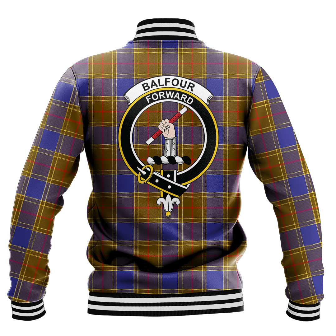 Balfour Modern Tartan Crest Baseball Jacket