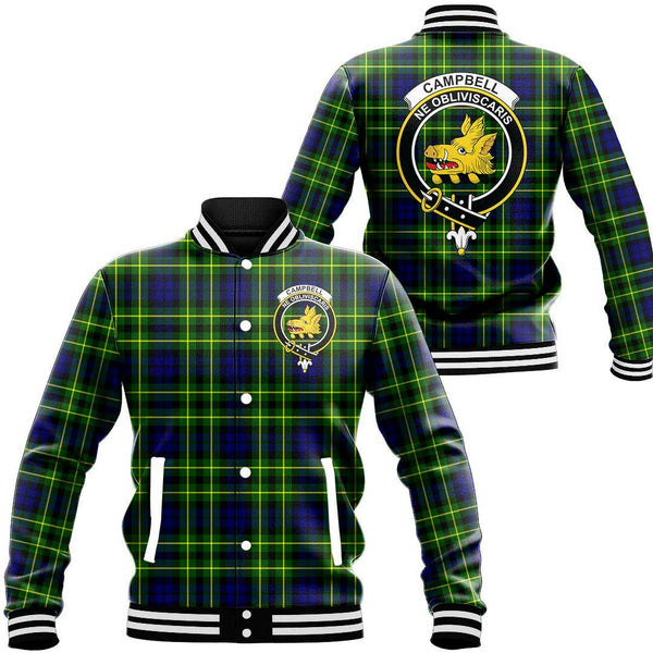 Campbell of Breadalbane Modern Tartan Crest Baseball Jacket