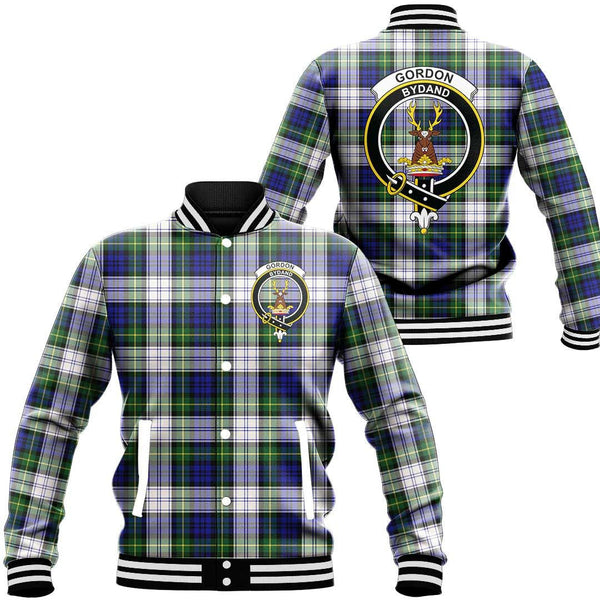 Gordon Dress Modern Tartan Crest Baseball Jacket