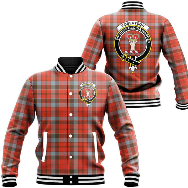 Robertson Weathered Tartan Crest Baseball Jacket