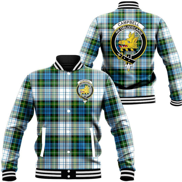 Campbell Dress Ancient Tartan Crest Baseball Jacket