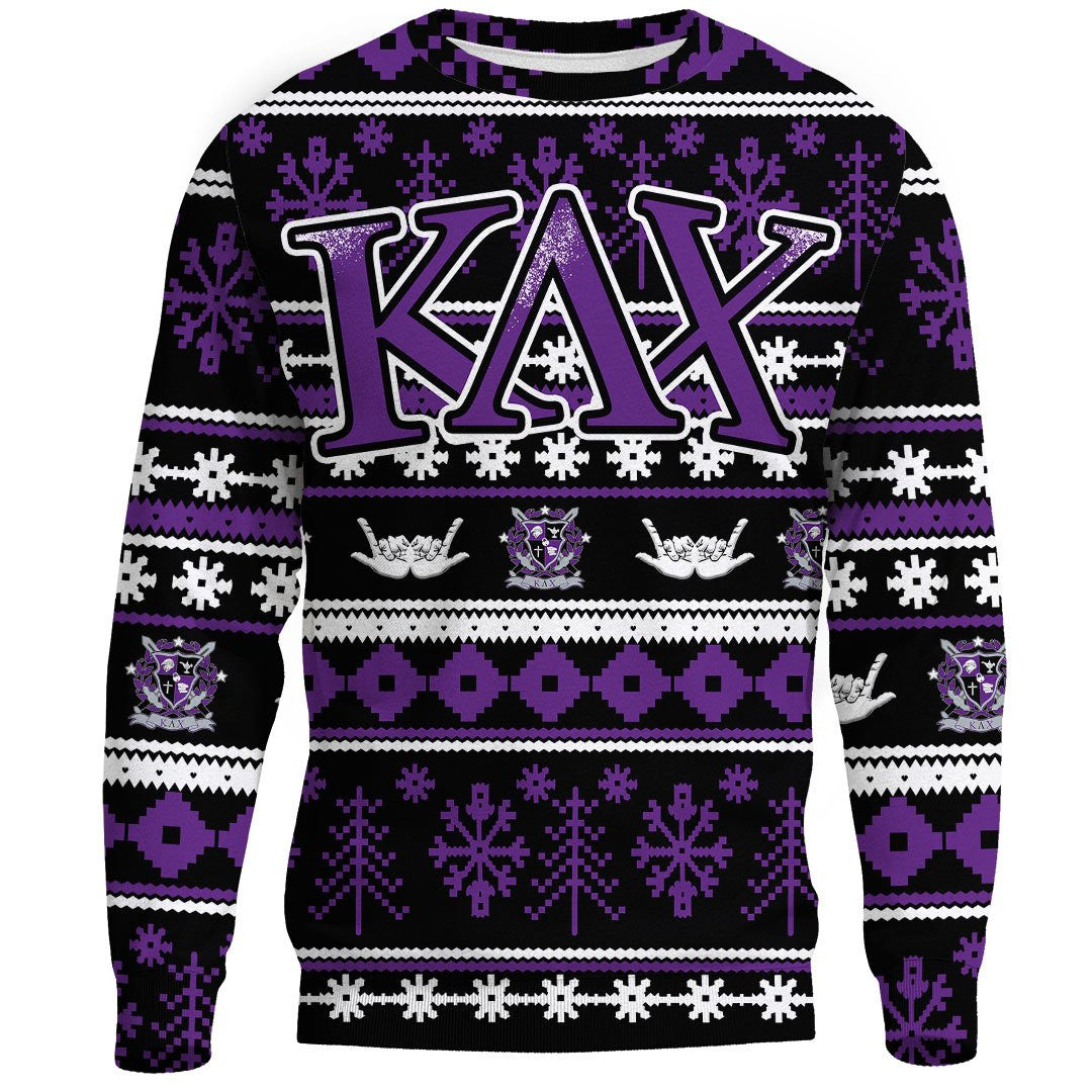 Sweatshirt - Kappa Lambda Chi Letter Christmas Sweatshirts